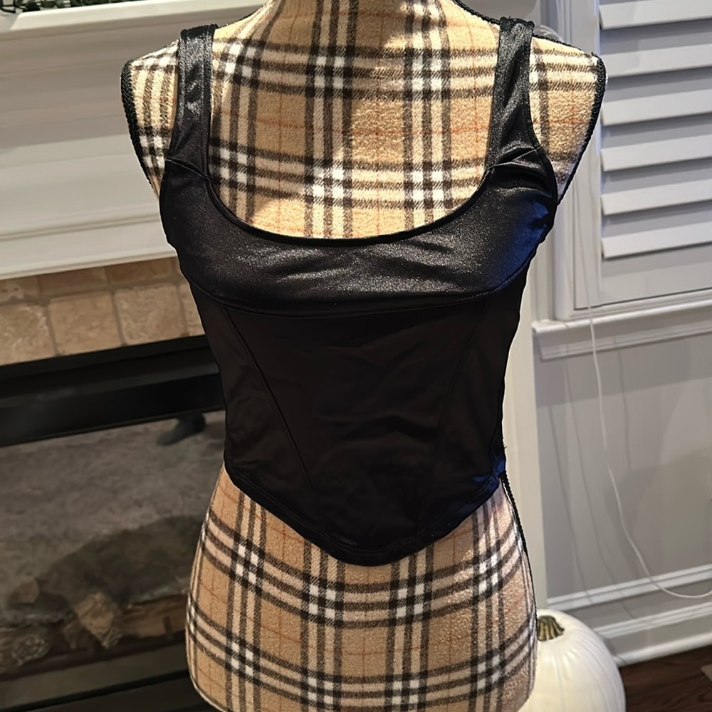 Black womens spandex tank top